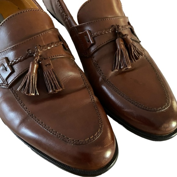 Johnston & Murphy Brown Leather Vauter Tassel Loafers Size 11 main image 7